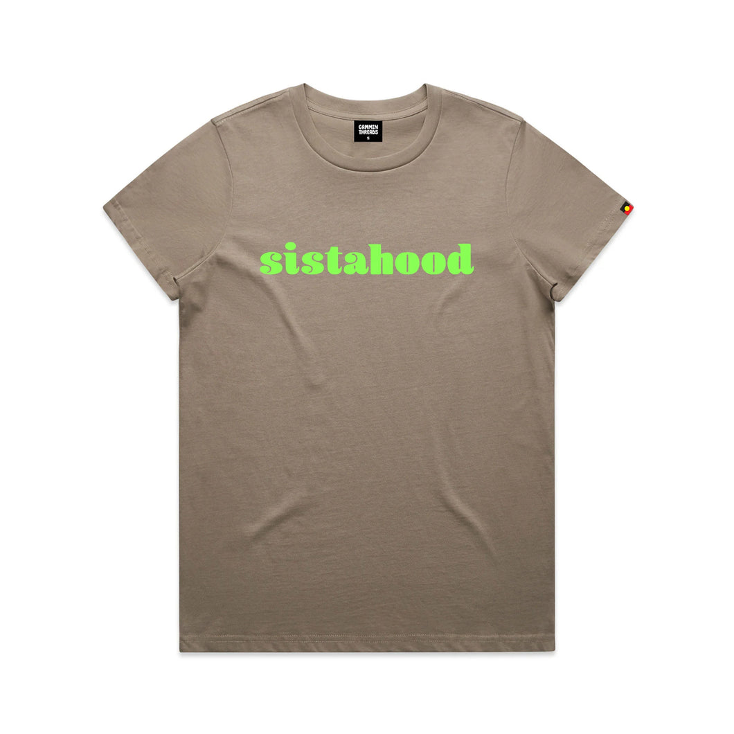 sistahood tee mushroom