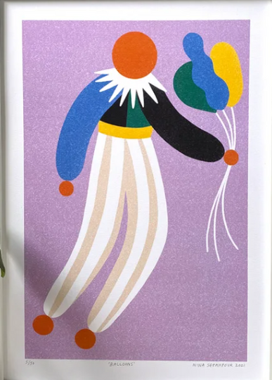 'Balloons' Print