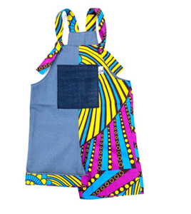 Circles & Spirals short overalls