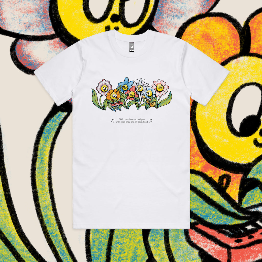Music in Exile Flower Tee