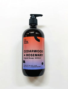 Cedarwood + Rosemary Liquid Soap