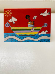 'The Boat' greeting card