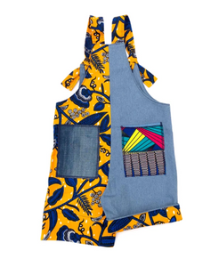 Native Flowers short overalls
