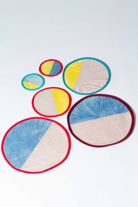 Naturally dyed offcuts - Placemat Set #3 - SALE
