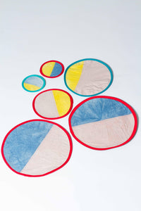 Naturally dyed offcuts - Placemat Set #4