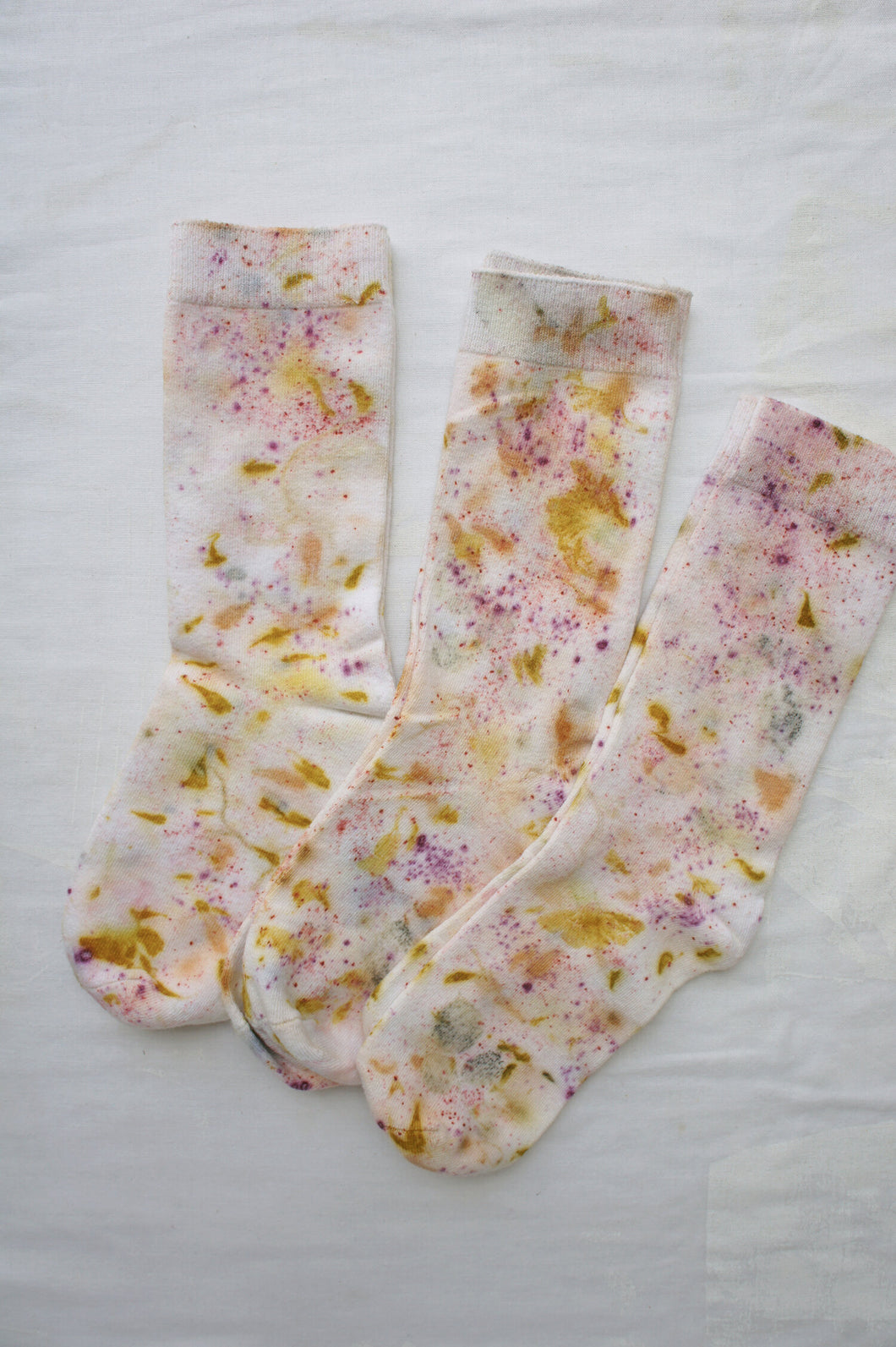 Botanical Print Crew Socks