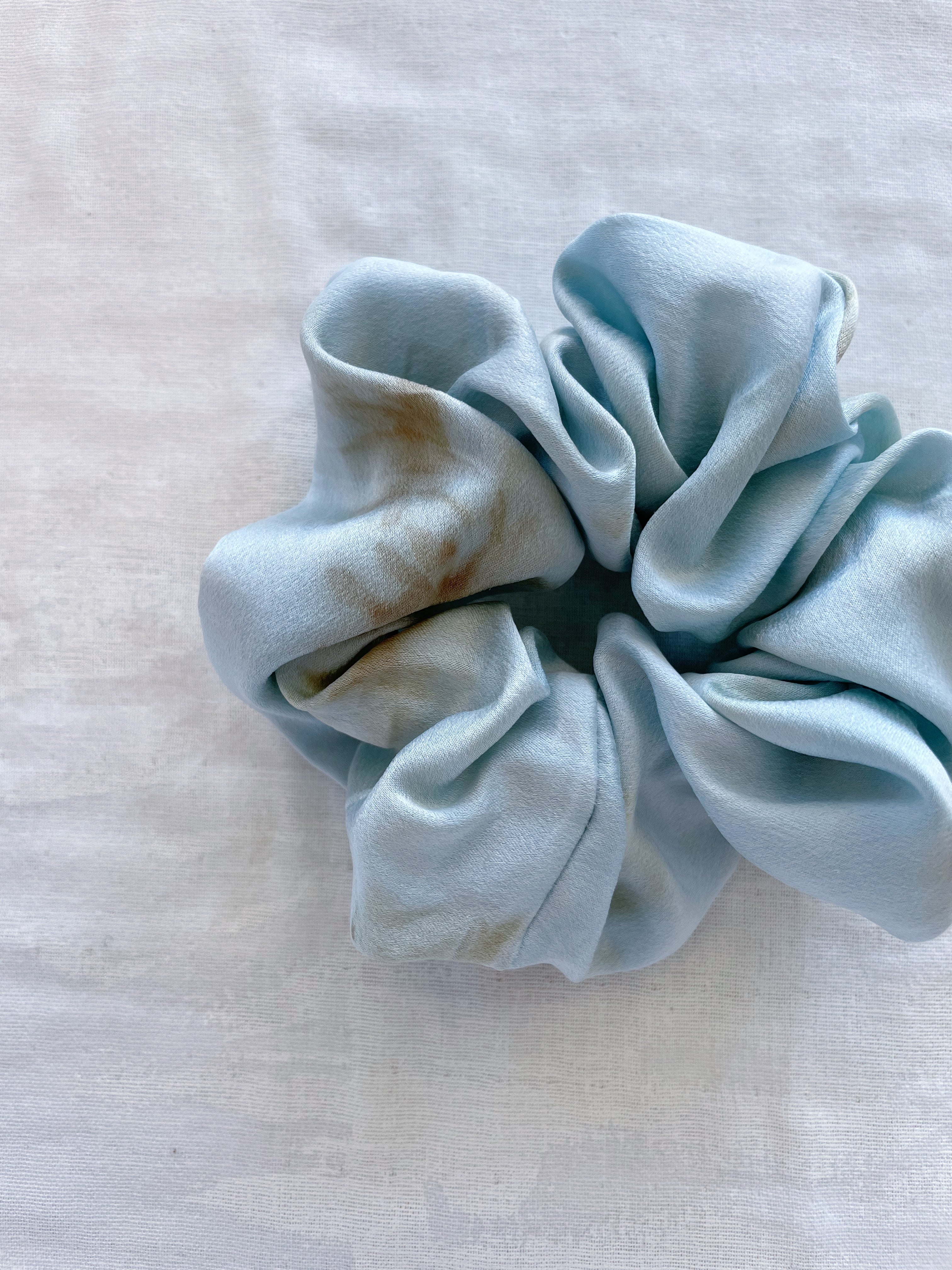 Zero Waste Botanically Dyed Silk Scrunchie