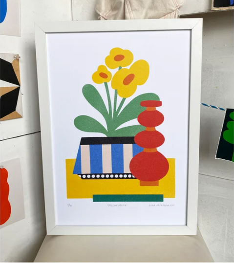 'Yellow Orchid' Print