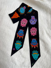 Load image into Gallery viewer, &quot;Mini Tudey&quot; - Peace Silk Ribbon Tie Art Scarf